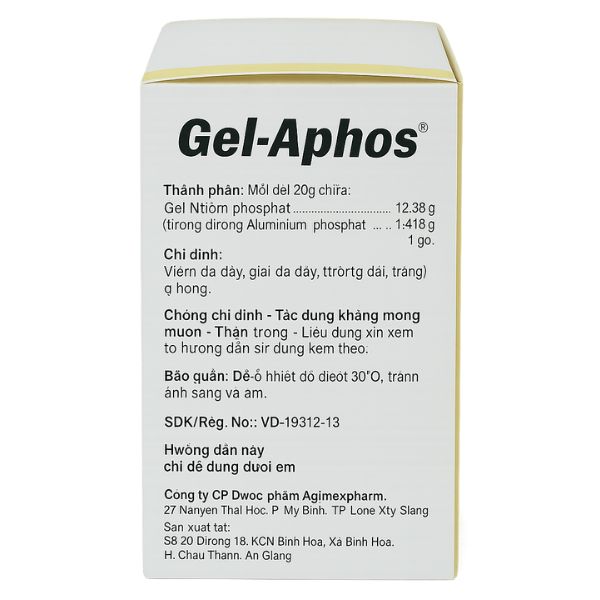 Thuốc Gel-Aphos điều trị viêm loét dạ dày (2)
