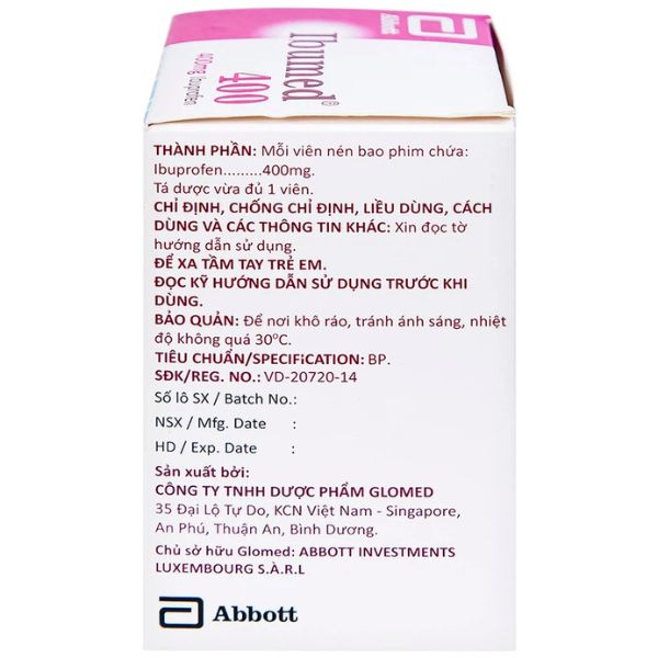 Thuốc Ibumed 400 giảm đau (2)