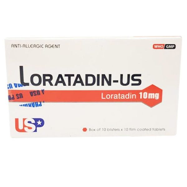 Thuốc Loratadin-US trị triệu chứng viêm mũi dị ứng (1)