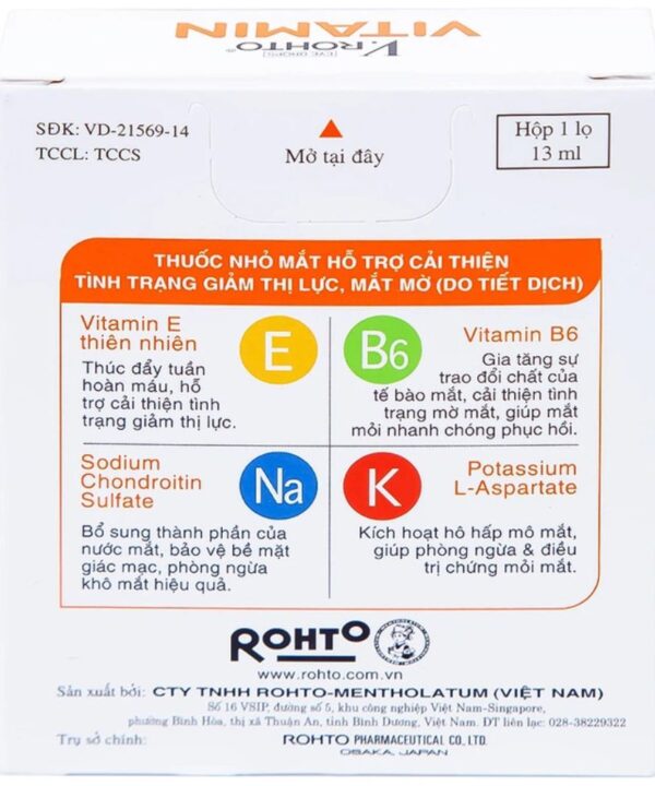 Thuốc nhỏ mắt V.Rohto Vitamin hỗ trợ cải thiện tình trạng giảm thị lực (2)