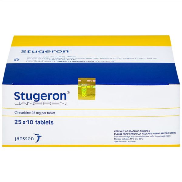 Thuốc Stugeron 25mg trị rối loạn tuần hoàn não (1)