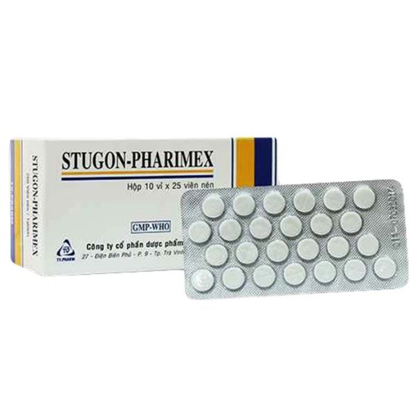 Thuốc Stugon-Pharimex 25mg điều trị triệu chứng hoa mắt, chóng mặt (1)
