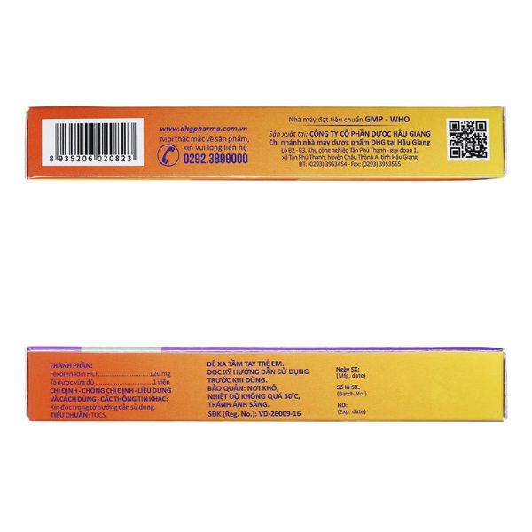 Thuốc Telfor 120 trị các triệu chứng viêm mũi dị ứng (2)