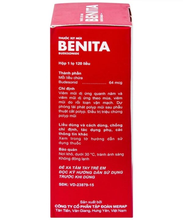 Thuốc xịt mũi Benita trị viêm mũi dị ứng (4)
