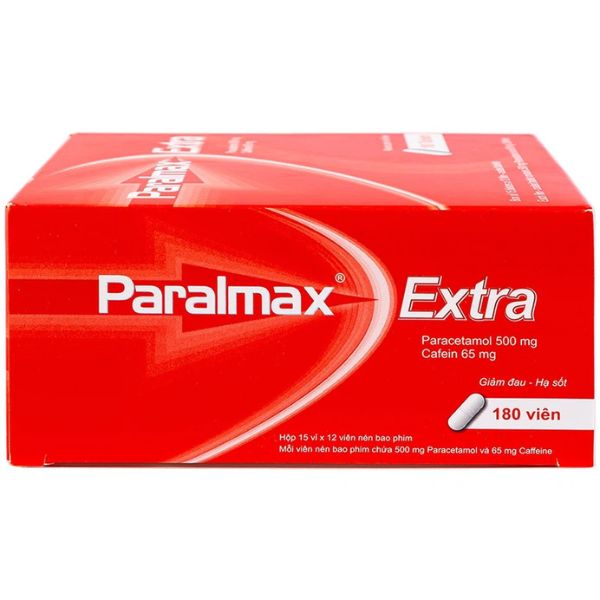 Viên nén Paralmax Extra 500mg/65mg giảm đau, hạ sốt (2)