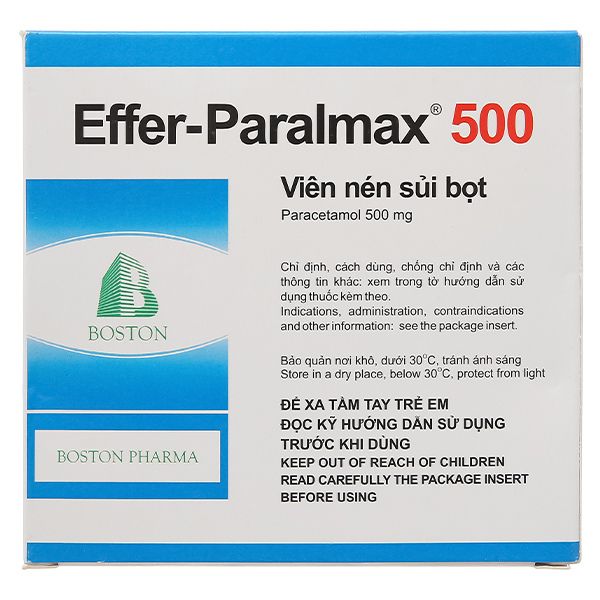 Viên sủi Effer-Paralmax 500 giảm đau, hạ sốt (1)