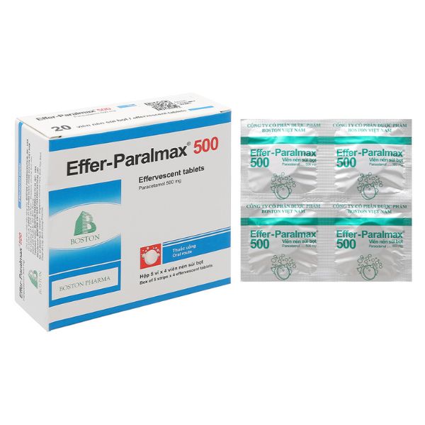 Viên sủi Effer-Paralmax 500 giảm đau, hạ sốt (3)