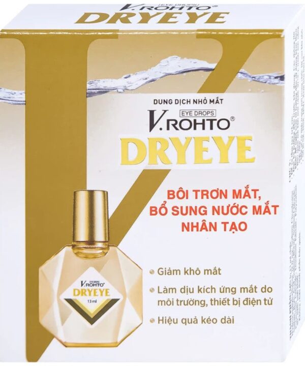 Dung dịch nhỏ mắt V.Rohto Dryeye bôi trơn mắt (1)