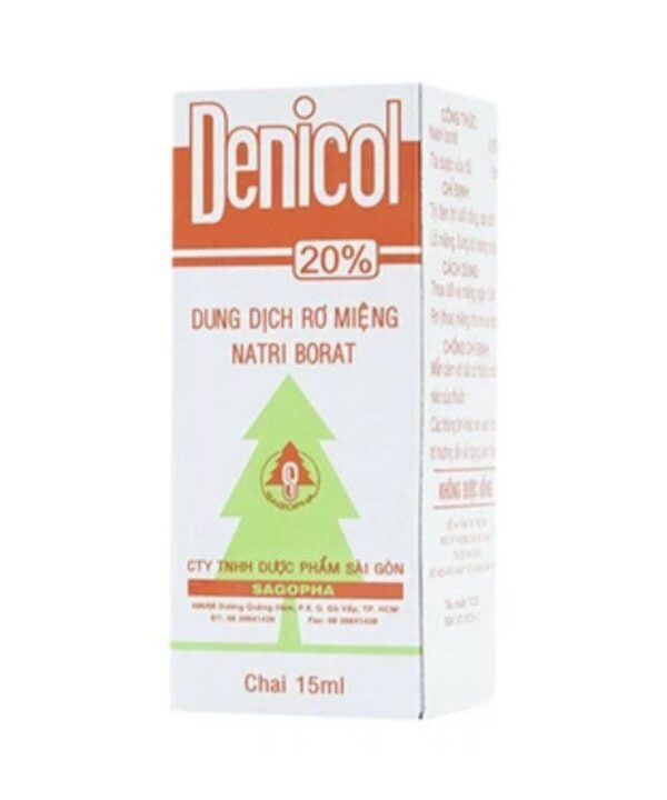 Dung dịch rơ miệng Denicol 20% trị tưa lưỡi (1)