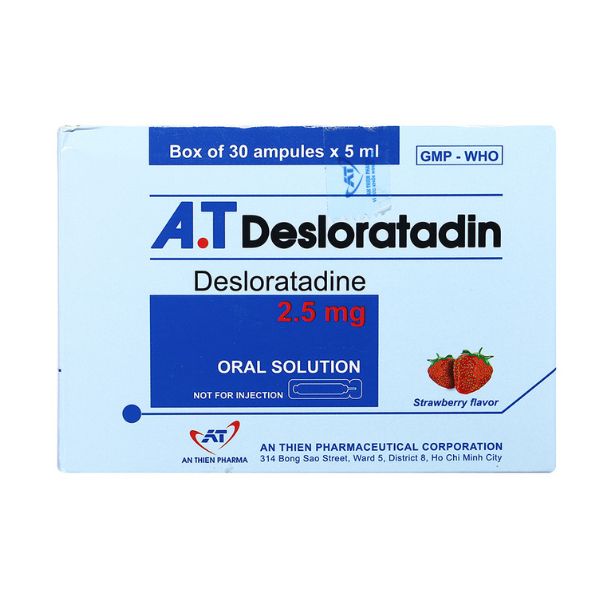 Dung dịch uống A.T Desloratadin trị viêm mũi (1)