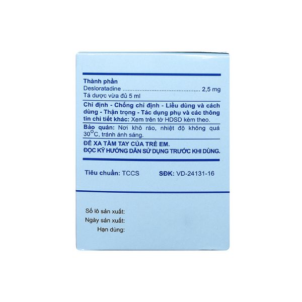 Dung dịch uống A.T Desloratadin trị viêm mũi (2)