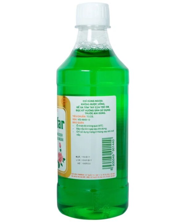 Dung dịch vệ sinh phụ nữ Gynofar 500ml giảm ngứa âm hộ, viêm âm đạo 2 Dung dịch vệ sinh phụ nữ Gynofar 500ml giảm ngứa âm hộ (3)