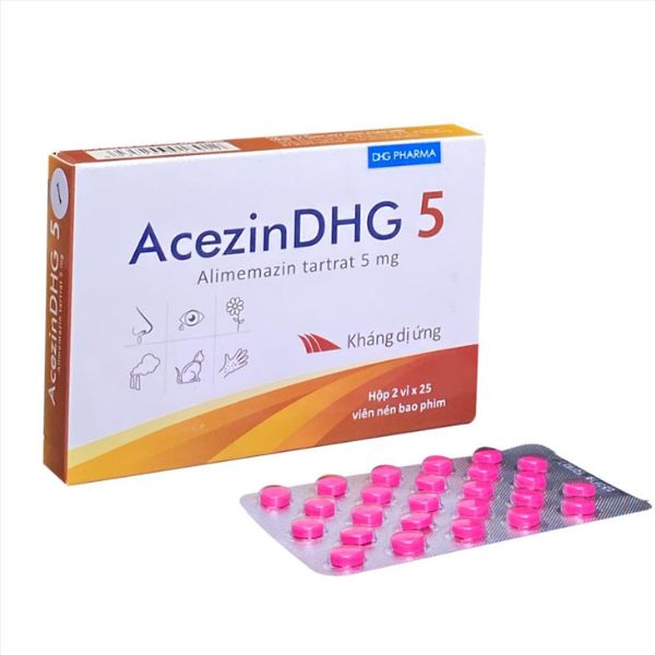 Thuốc Acezin DHG 5 trị dị ứng hô hấp (2)