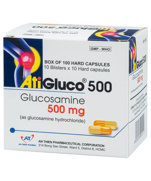 Thuốc AtiGluco 500 hỗ trợ giảm triệu chứng của thoái hóa khớp gối nhẹ (1)