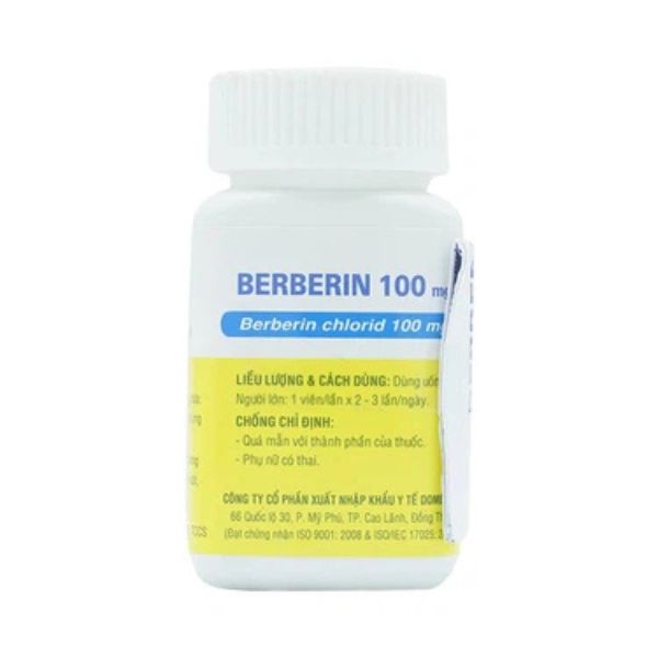 Thuốc Berberin 100mg Domesco điều trị tiêu chảy (1)
