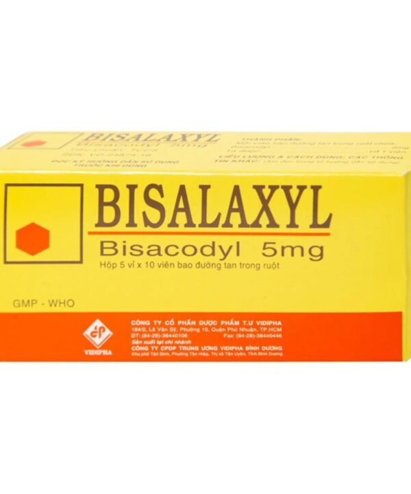 Thuốc Bisalaxyl 5mg điều trị táo bón (1)