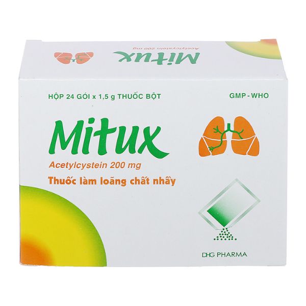 Thuốc bột Mitux 200mg làm tan đàm (1)