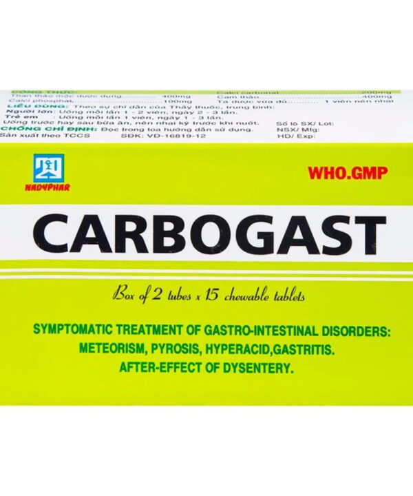 Thuốc Carbogast trị ợ chua (2)