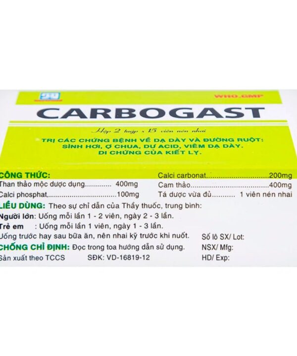 Thuốc Carbogast trị ợ chua (4)