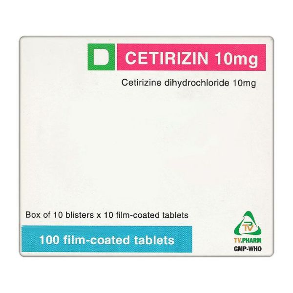 Thuốc Cetirizin 10mg TV.Pharm điều trị viêm mũi dị ứng (2)