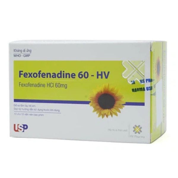 Thuốc Fexofenadine 60-HV trị viêm mũi dị ứng (1)