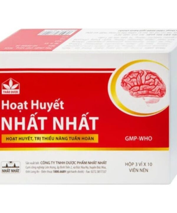 Thuốc Hoạt Huyết Nhất Nhất phòng và trị thiểu năng tuần hoàn não (1)