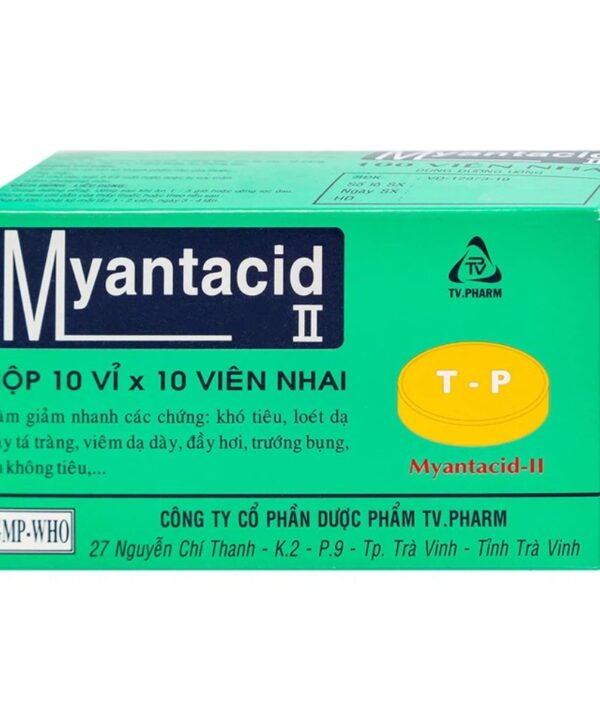 Thuốc Myantacid-II điều trị loét dạ dày - tá tràng (1)