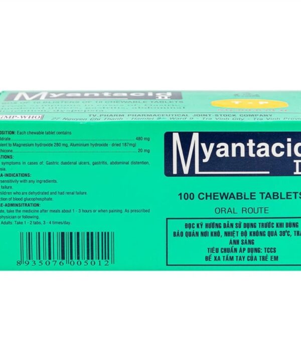 Thuốc Myantacid-II điều trị loét dạ dày - tá tràng (3)