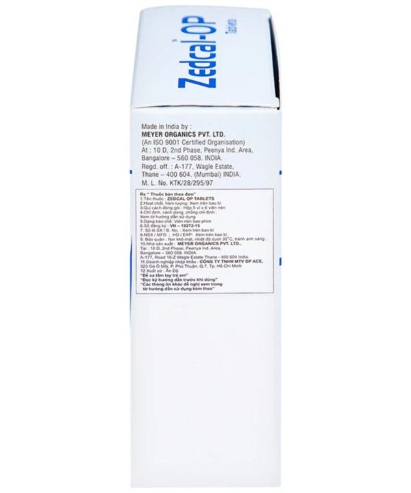 Thuốc Zedcal-OP Tablets trị loãng xương (2)