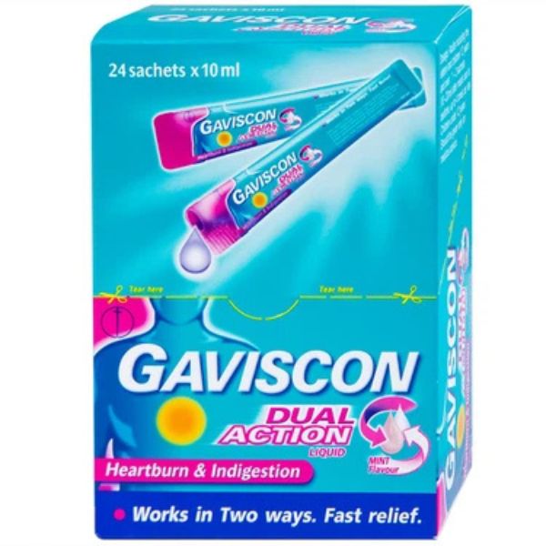 Hỗn dịch uống Gaviscon Dual Action trị trào ngược dạ dày (1)