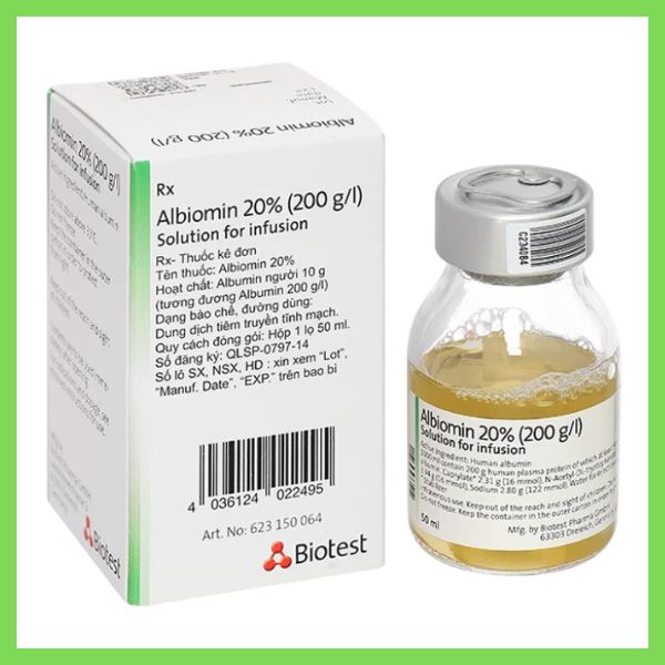 Thuốc Albiomin 20% điều trị cấp cứu trường hợp choáng do giảm thể tích máu (5)