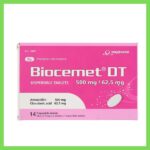 Thuốc Biocemet DT 500mg/62,5mg điều trị viêm amiđan, viêm xoang