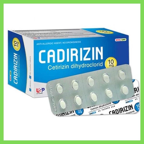 Thuốc CADIRIZIN 10 điều trị viêm mũi dị ứng, mày đay