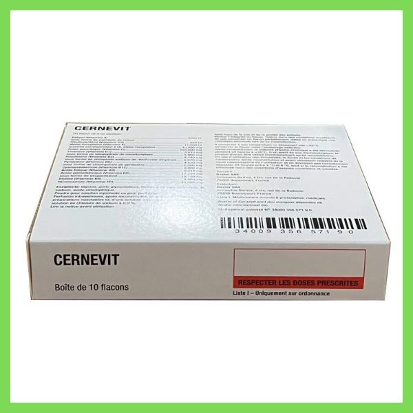 Bột pha tiêm Cernevit Baxter bổ sung vitamin và khoáng chất (5)