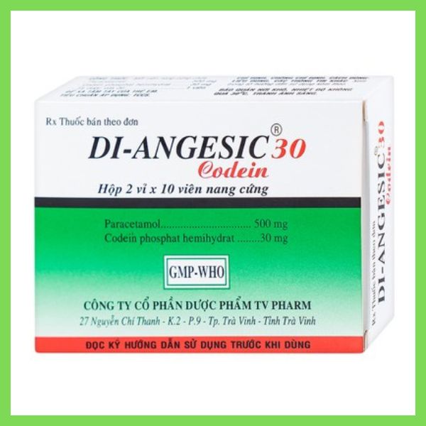 Thuốc Di-Angesic 30 Codein giảm đau cấp tính mức độ trung bình (5)
