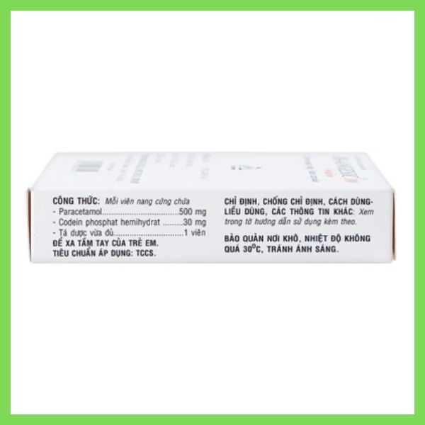 Thuốc Di-Angesic 30 Codein giảm đau cấp tính mức độ trung bình (3)