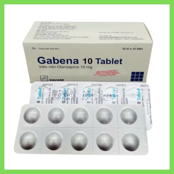 Thuốc Gabena 10 Tablet điều trị tâm thần phân liệt