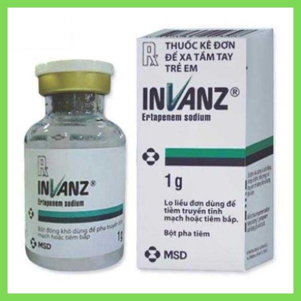 Bột pha tiêm Invanz 1g MSD điều trị các bệnh nhiễm khuẩn từ trung bình đến nặng (1)