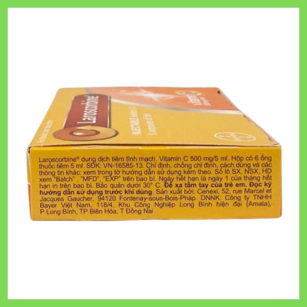 Thuốc Laroscorbine 500mg/5ml ngăn ngừa nguy cơ thiếu hụt vitamin C (3)