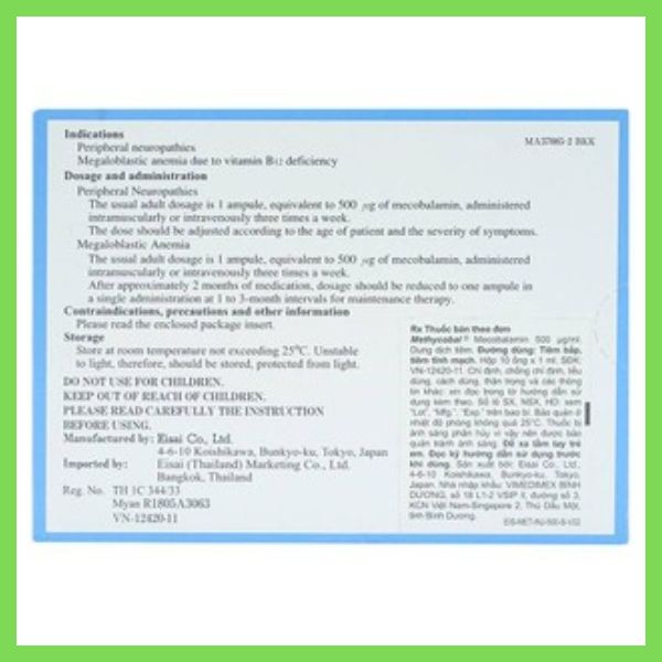 thuoc-methycobal-injection-500µg-2 Thuốc Methycobal Injection 500µg điều trị bệnh lý thần kinh ngoại biên và thiếu máu (2)