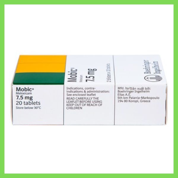 Thuốc Mobic 7.5mg là thuốc gì? Công dụng và liều dùng 9 Thuốc Mobic 7.5mg Boehringer điều trị viêm xương khớp (3)