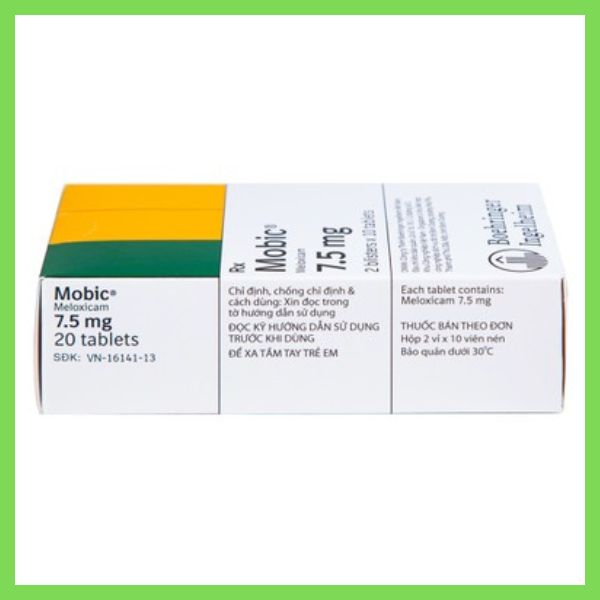 Thuốc Mobic 7.5mg là thuốc gì? Công dụng và liều dùng 10 Thuốc Mobic 7.5mg Boehringer điều trị viêm xương khớp (4)