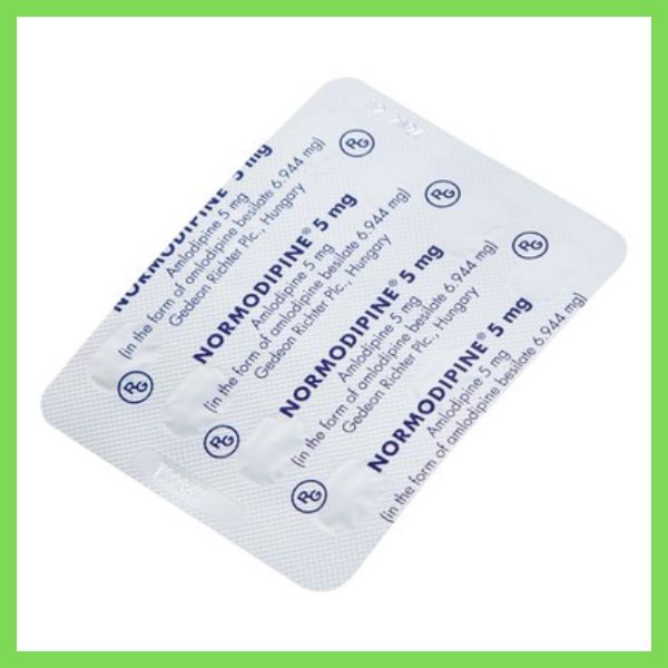 Thuốc Normodipine 5mg là thuốc gì? Công dụng và liều dùng 6 Thuốc Normodipine 5mg Gedeon điều trị tăng huyết áp, đau thắt ngực ổn định (1)
