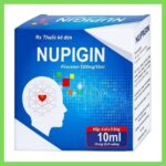 Thuốc Nupigin 1200mg/10ml điều trị rung giật cơ nguồn gốc vỏ não, thiếu máu não (2 vỉ x 5 ống) Thuốc Nupigin 1200mg/10ml điều trị rung giật cơ nguồn gốc vỏ não