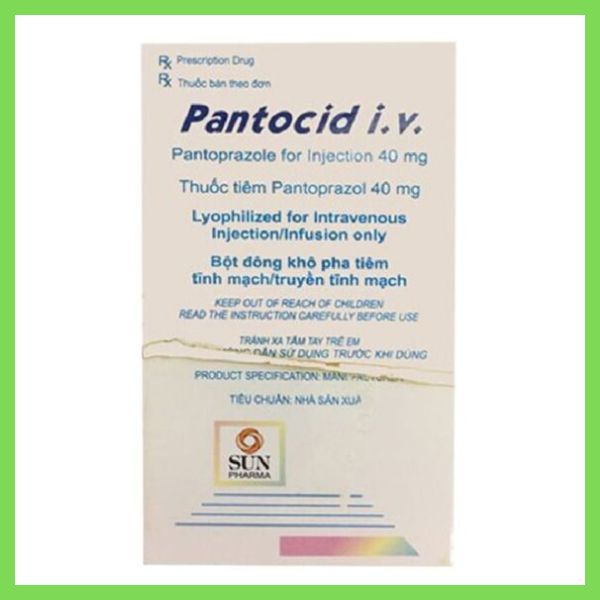 Thuốc Pantocid I.V Sun Pharma điều trị viêm thực quản trào ngược, loét dạ dày (2)