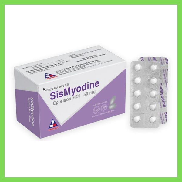 Thuốc SisMyodine 50mg giãn cơ hiệu quả, giảm đau co cứng (1)