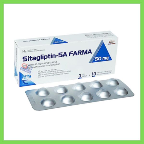 Thuốc Sitagliptin-5A FARMA 50mg Eloge kiểm soát đường huyết ở bệnh đái tháo đường típ 2 (1)