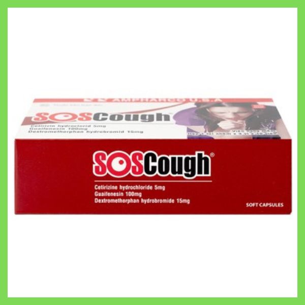 Thuốc SOSCough công dụng, liều dùng và cảnh báo 12 Thuốc SOSCough Ampharco điều trị ho khan, ho do kích (4)