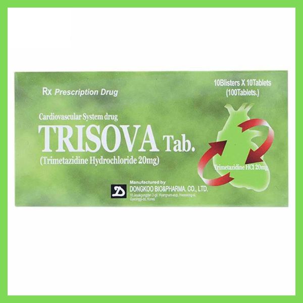 Thuốc Trisova Tab 20mg điều trị đau thắt ngực