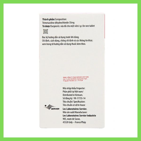 Thuốc Vastarel MR trị đau thắt ngực liều dùng và cảnh báo 7 Thuốc Vastarel MR (Trimetazidine) 35mg trị đau thắt ngực (3)